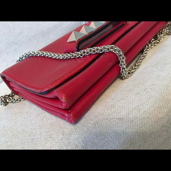 Valentino Lambskin Chain Bag - Picture 6 of 10